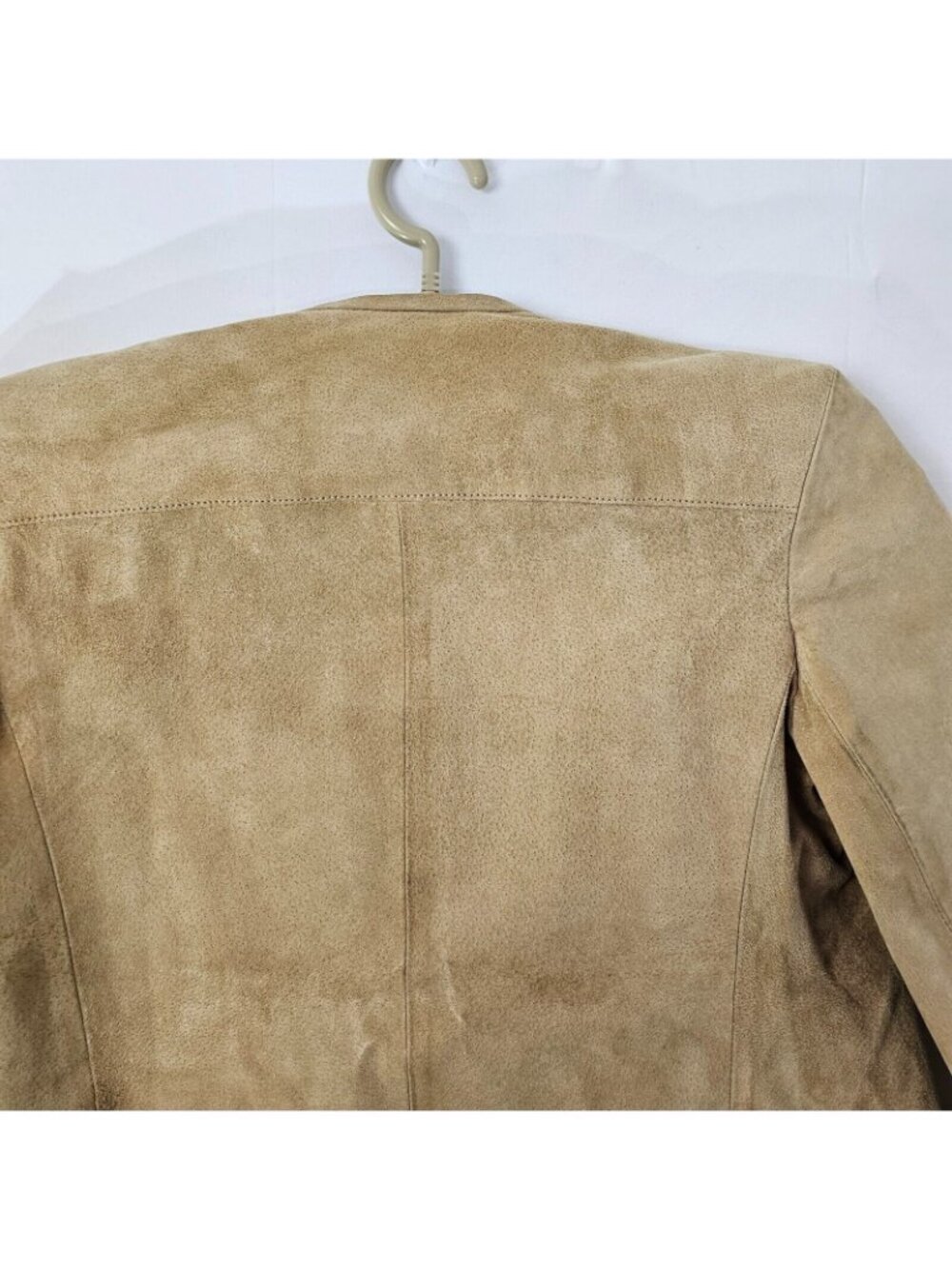 Vintage Wilsons Suede and Leather Jacket Womens 10 Tan Western Coat Streetwear - Picture 5 of 11